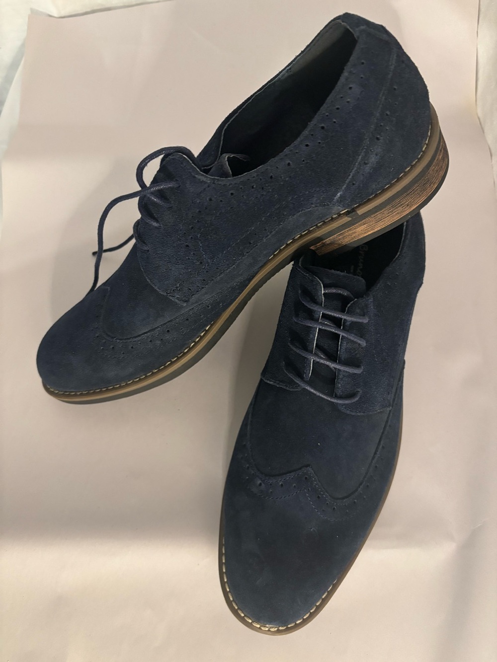 Bruno Marc Men’s suede Oxford Dress Shoes  size 10